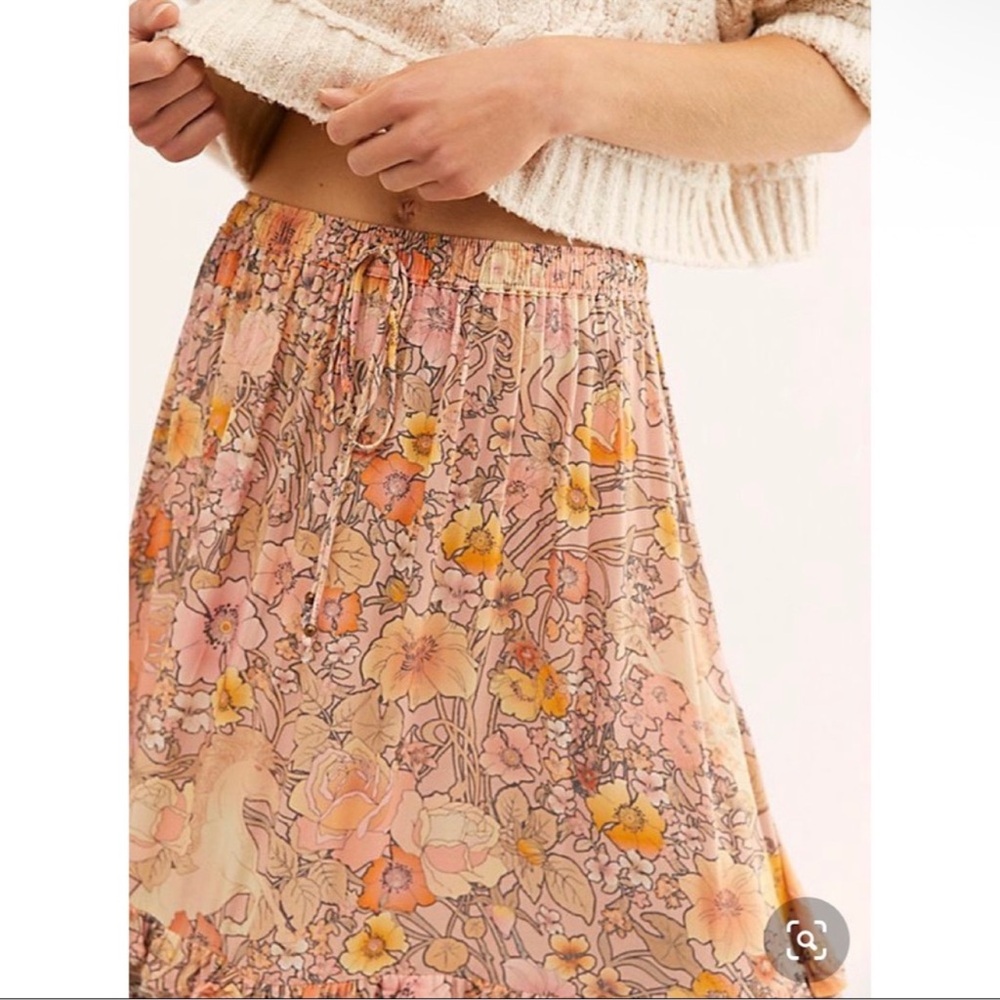 Spell amethyst garden party tiered floral skirt